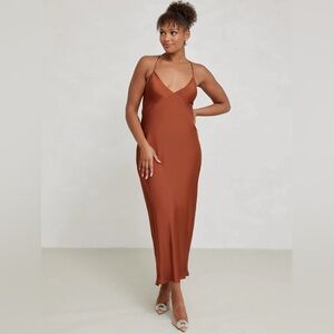 Park & Fifth Davenport Dress - Rust (Size S)